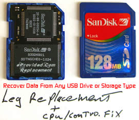 Recover USB Flash Drive and Chip Repair