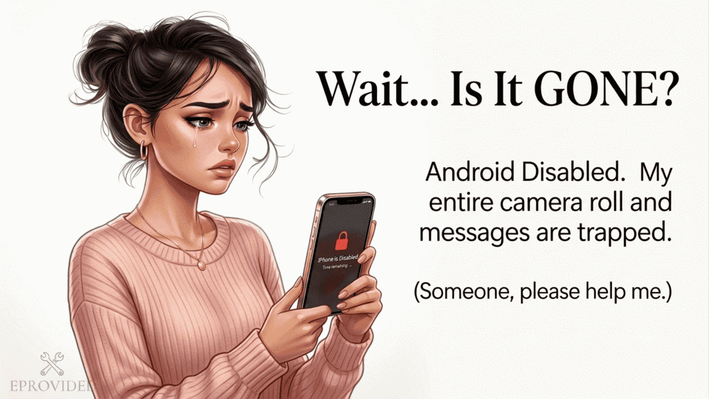 Android phone data recovery concept for deleted text messages