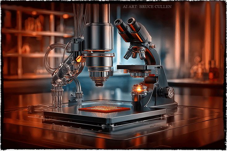 Technician using precision tools for NAND chip recovery in professional lab