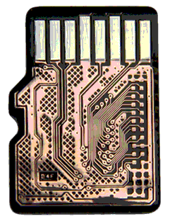 microSD Card Cracked in 1/2 Photo