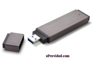 A generic USB flash drive, the kind of everyday drive that can either wear out gradually or turn out to have a falsely-advertised capacity
