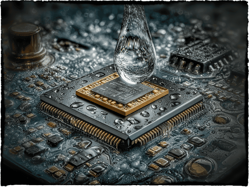 eProvided lab performing NAND chip-off extraction on water-damaged iPhone logic board
